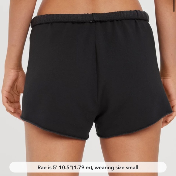 NWOT OFFLINE By Aerie OTT Fleece Short in True Black Sz S - Picture 2 of 16